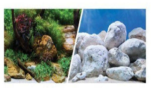 Marina Clear View Aqua Garden/Bright Stone Aquarium Background