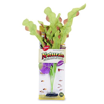 Marina Naturals Waffle Leaf Silk Aquarium Plant, Green/Indigo