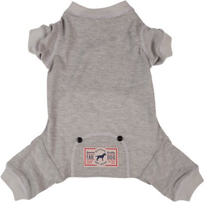 fabdog Pyjama thermique pour chien, Gris