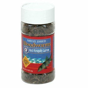 San Francisco Bay Brand Freeze-Dried Bloodworms, Red Mosquito Larvae Freshwater Fish Food