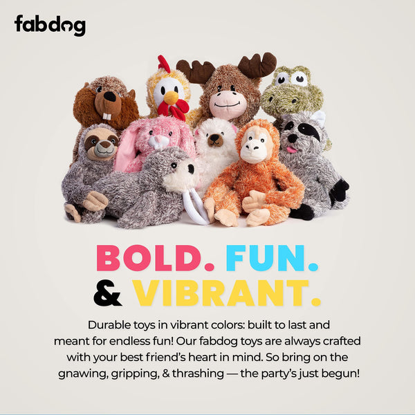 fabdog Fluffy Peluche pour chien Poulet