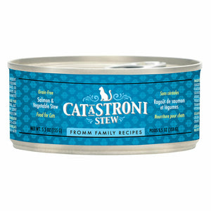 Fromm Family Recipes Cat-A-Stroni Ragoût de saumon et de légumes en conserve pour chat