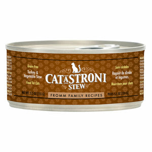 Fromm Family Recipes Cat-A-Stroni Ragoût de dinde et de légumes en conserve pour chat