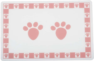 PetRageous Designs Pet Paws Placemat, Pink
