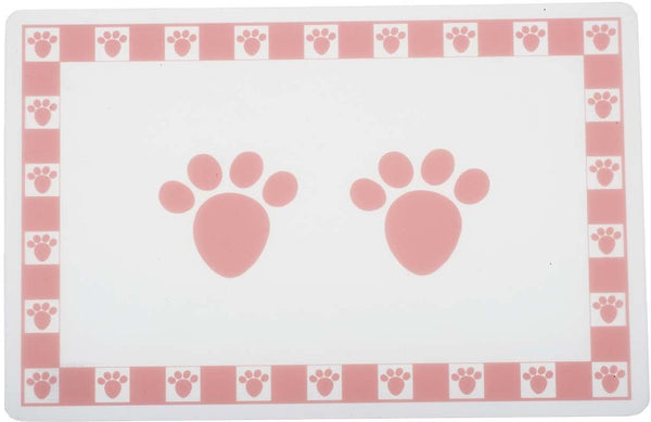 PetRageous Designs Tapis de table Pattes d'animaux, Rose