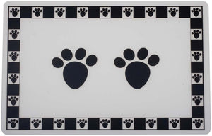 PetRageous Designs Nappe pour pattes d'animaux, Noire, Taille régulière