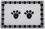 PetRageous Designs Pet Paws Placemat, Black, Regular