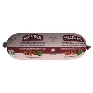 Rollover Beef with Spinach Roll Dog Food