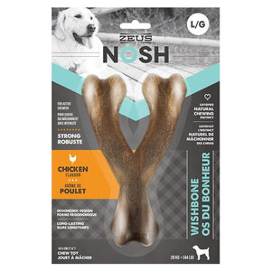 Zeus Nosh Chicken Flavored Wishbone Dog Toy