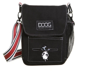 DOOG Sac à bandoulière pour promenade de chien, noir
