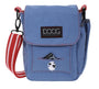DOOG Sac à bandoulière pour promenade de chien, bleu