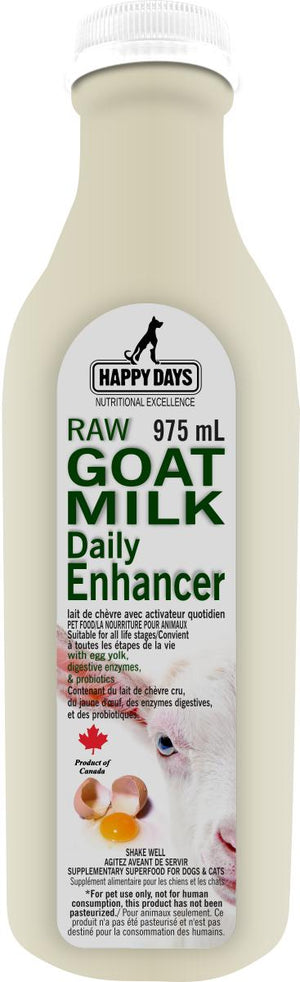 Happy Days Raw Goat Milk Daily Enhancer for Dogs & Cats