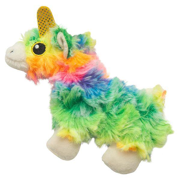 Snugarooz Jouet pour chat Kitty Momma Lama à l’herbe à chats, arc-en-ciel