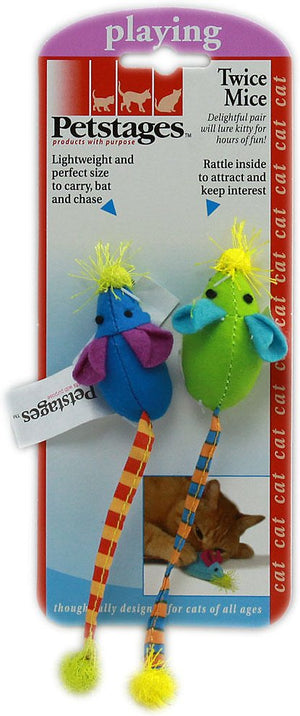 Jouet pour chat Petstages Twice Mice