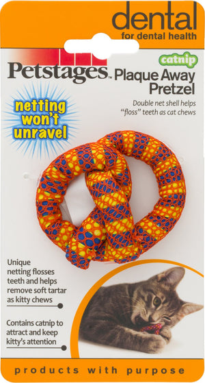 Petstages Catnip Plaque Away Pretzel Jouet pour chat, couleur variable