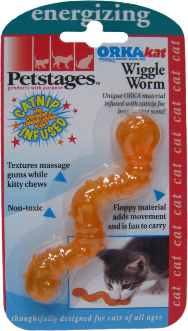 Petstages ORKAkat Wiggle Worm Cat Toy