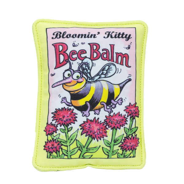 Fuzzu Bloomin' Kitty Bee Balm Seed Packet Cat Toy