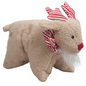 HuggleHounds Peppermint Collection Squooshie Reindeer Dog Toy
