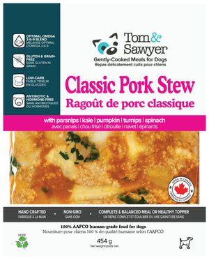 Tom&Sawyer Classic Pork Stew Frozen Dog Food