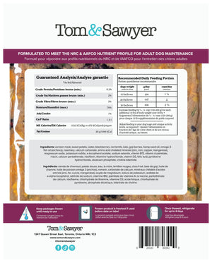 Tom&Sawyer Rosemary Venison Frozen Dog Food