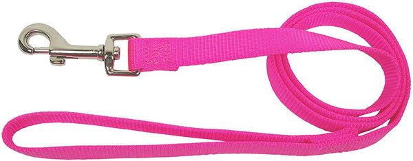 Hamilton Single Thick Nylon Dog Leash, Hot Pink