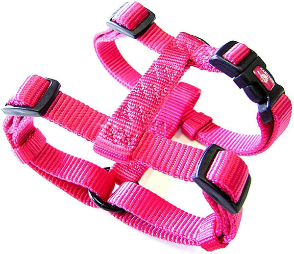 Hamilton Adjustable Nylon Comfort Dog Harness, Hot Pink