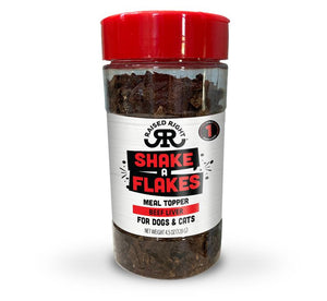 Raised Right Shake A Flakes Beef Liver Dog & Cat Meal Topper