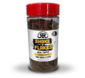 Raised Right Shake A Flakes Turkey Liver Dog & Cat Meal Topper