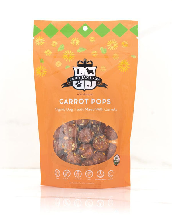 Lord Jameson Friandises biologiques Carrot Pops pour chiens