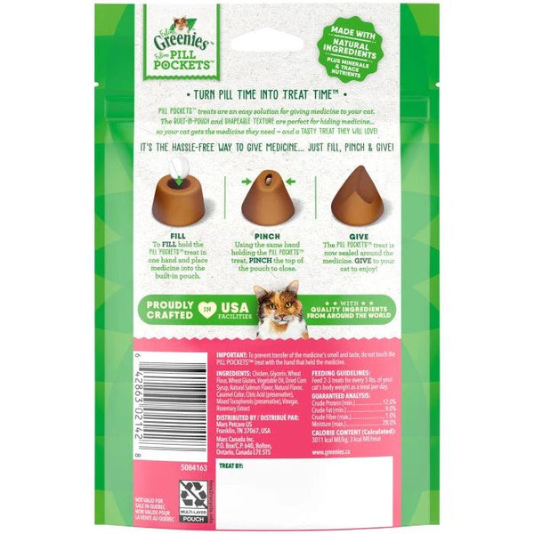 Feline Greenies Pill Pockets Salmon Flavor Cat Treats