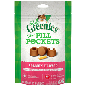 Feline Greenies Pill Pockets Salmon Flavor Cat Treats