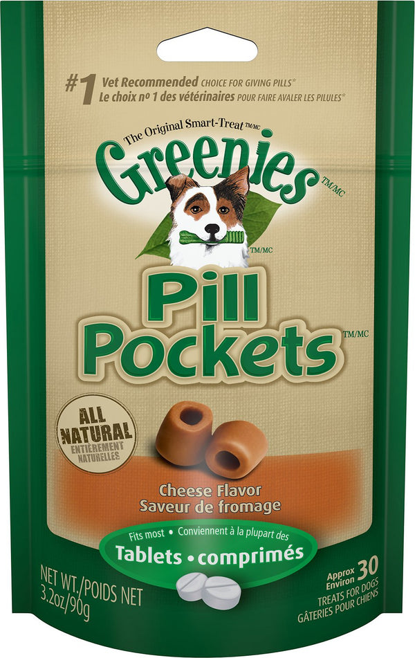 Greenies Pill Pockets Capsules Canines Saveurs Fromage Friandises pour chiens