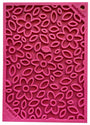 SodaPup Tapis à lécher d'enrichissement motif Flower Power eMat distributeur lent de nourriture pour chiens, rose.