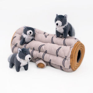 ZippyPaws Jouet pour chien Loup arctique Zippy Burrow