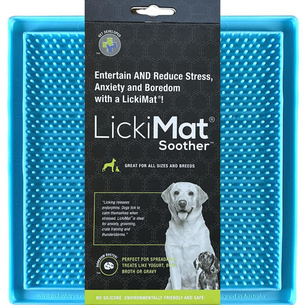 LickiMat Soother Dog Slow Feeder Mat, Turquoise