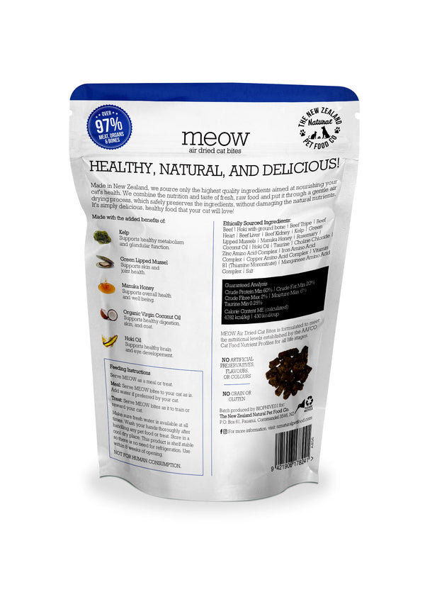 New Zealand Natural Pet Food Meow Beef & Hoki Air-Dried Cat Food