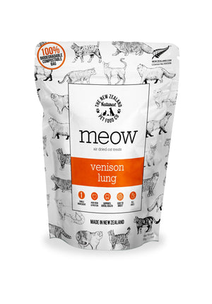 New Zealand Natural Pet Food Meow Poumon de Venaison Friandises Séchées à l'Air pour Chats