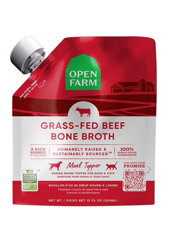 Open Farm Grass-Fed Beef Bone Broth for Dogs & Cats