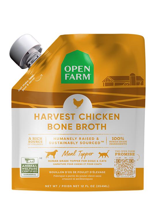 Open Farm Harvest Chicken Bone Broth for Dogs & Cats