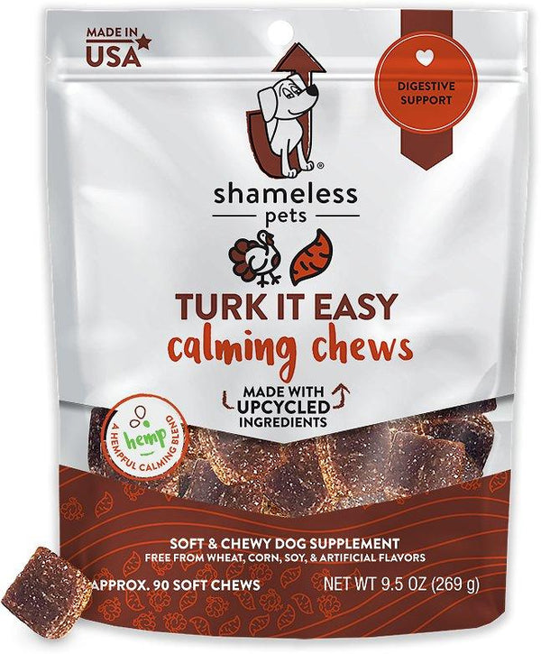 Shameless Pets Compléments calmants Turk It Easy Chews pour chien