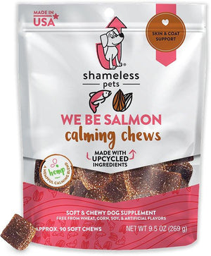 Shameless Pets We Be Salmon Calming Chews Dog Supplement
