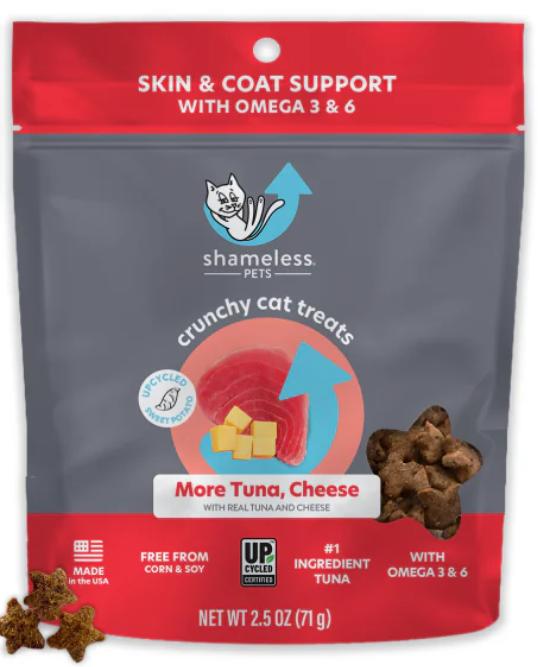 Shameless Pets Friandises croquantes More Tuna, Cheese pour chats