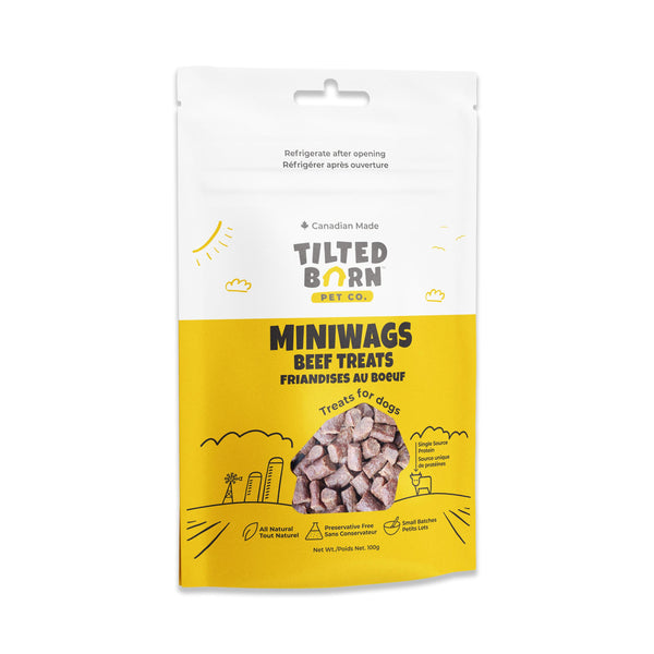 Tilted Barn Pet Co. Miniwags Beef Dog Treats