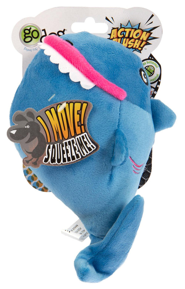 GoDog Action Jouet en peluche Requin pour chien