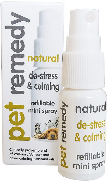 Pet Remedy Natural De-Stress & Calming Refillable Mini Spray for Pets, 15-ml bottle