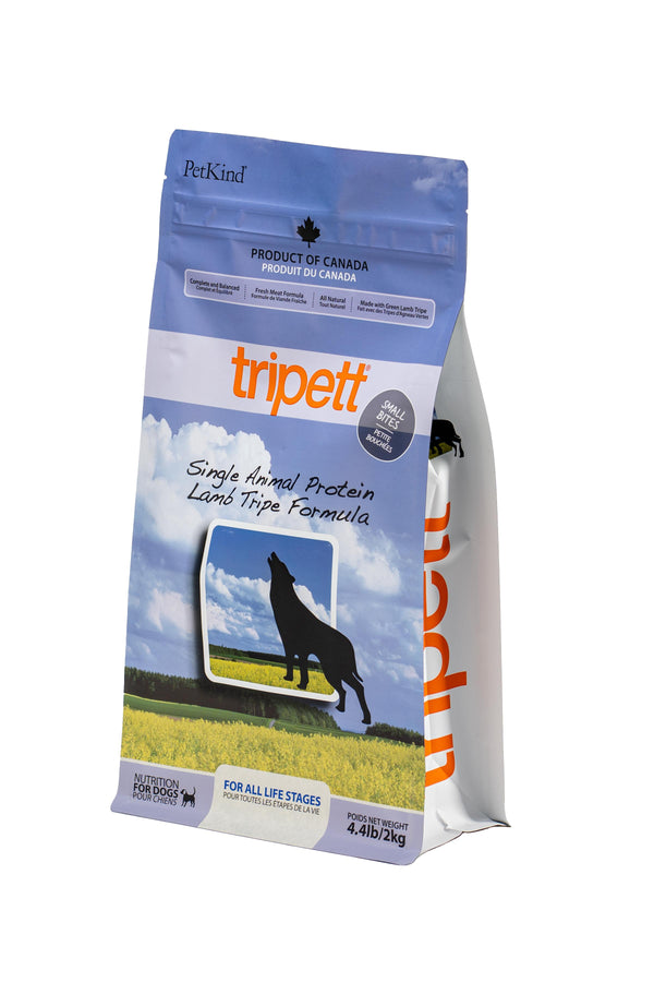 PetKind Tripett Single Animal Protein Lamb Tripe Formula Small Bites Dry Dog Food