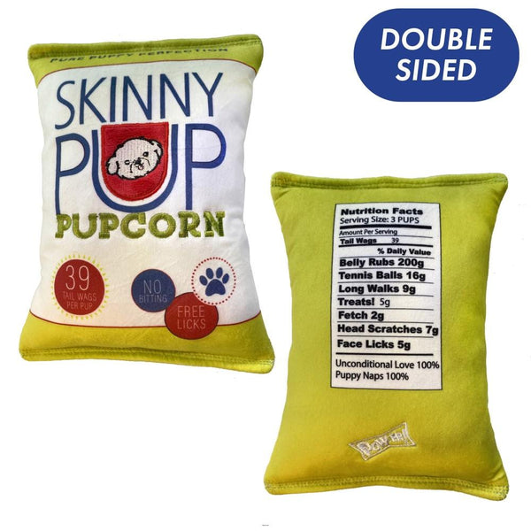 Huxley & Kent Power Plush Skinny Pup Pupcorn Dog Toy