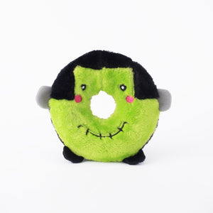 ZippyPaws Halloween Donutz Buddies Frankenstein's Monster Dog Toy