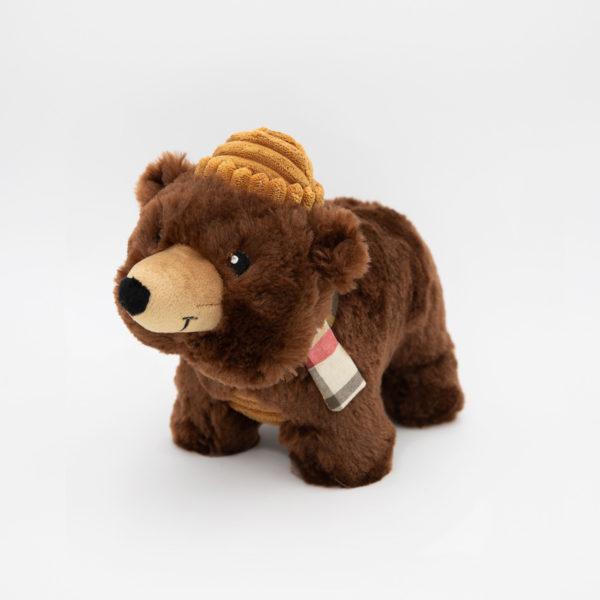 ZippyPaws Grunterz Plush Dog Toy, Bear