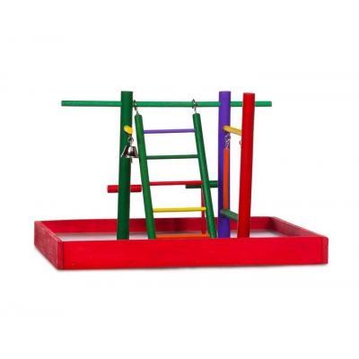 Prevue Pet Products Aire de jeux sur table en bois pour perruches.